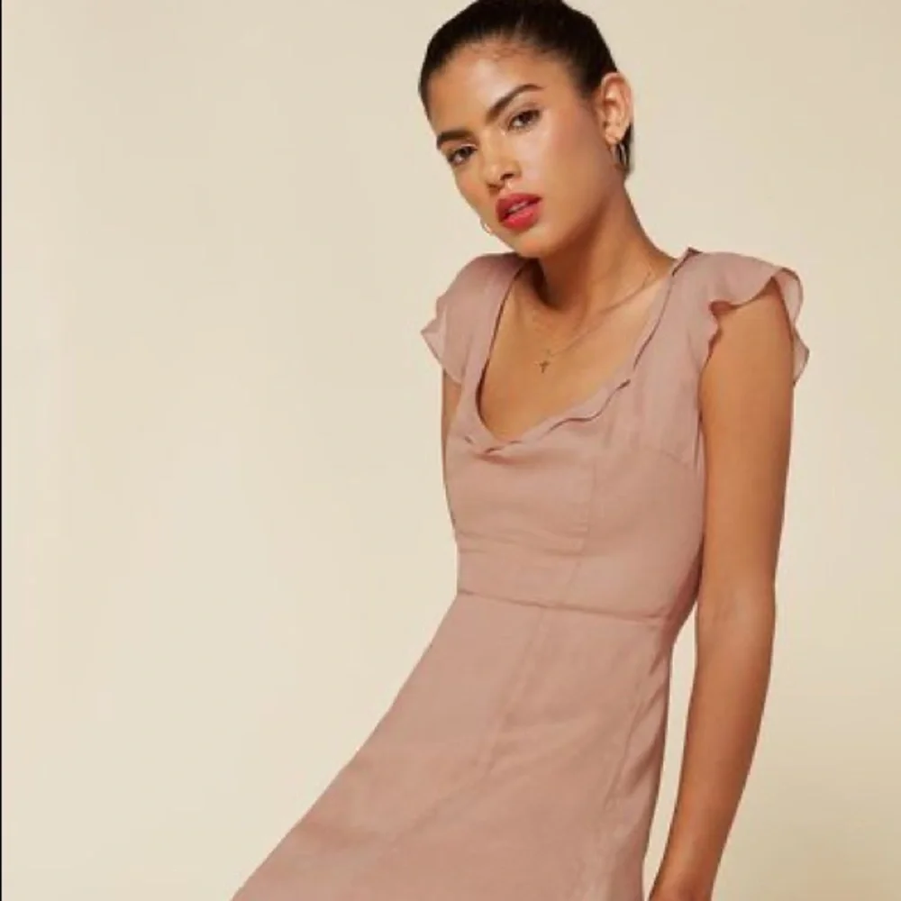 Reformation Darcy Dress in Buff - Picture 3 of 6